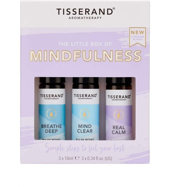 TISSERAND AROMATHERAPY The Little Box of Mindfullness - Zestaw olejków eterycznych roll-on na wyciszenie (3 x 10 ml)