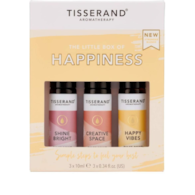 TISSERAND AROMATHERAPY The Little Box of Happiness - Zestaw olejków eterycznych roll-on na lepsze samopoczucie (3 x 10 ml)