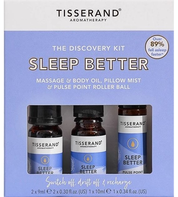 TISSERAND AROMATHERAPY Sleep Better Discovery Kit - Zestaw produktów eterycznych na dobry sen (2 x 9 ml, 1 x 10 ml)
