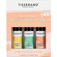 TISSERAND AROMATHERAPY The Little Box of Motivation - Zestaw olejków eterycznych roll-on na lepszą motywację (3 x 10 ml)