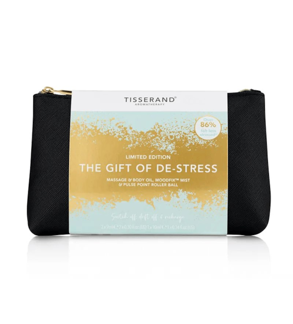 TISSERAND AROMATHERAPY The Gift of De-Stress - Zestaw upominkowy 3 produktów w kosmetyczce