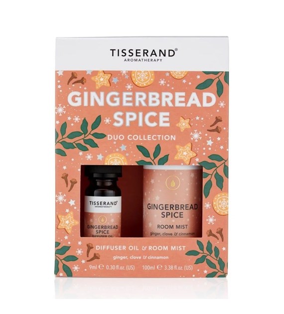 TISSERAND AROMATHERAPY Gingerbread Spice Duo Collection (1 x 0.3 fl.oz., 1 x 3.38 fl.oz.)