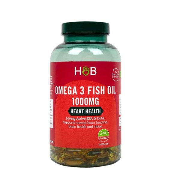 HOLLAND & BARRETT Omega-3 Fish Oil 1000 mg (240 kaps.)