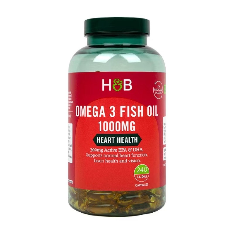 HOLLAND & BARRETT Omega-3 Fish Oil, 1000 mg (240 caps)