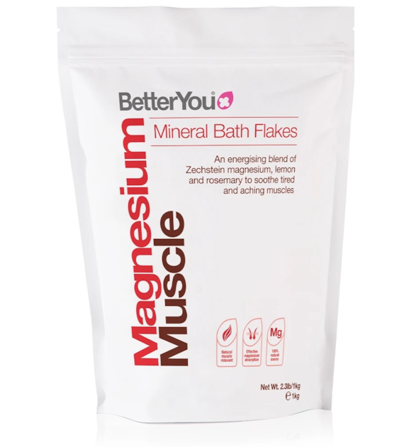 BETTERYOU Magnesium Flakes Muscle - Płatki Magnezowe do kąpieli (1 kg)