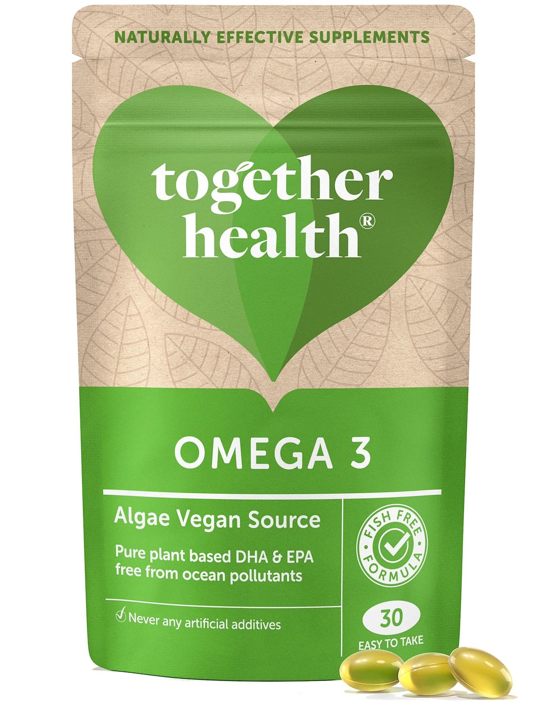 TOGETHER Omega 3 - Algae Vegan Source (30 caps)