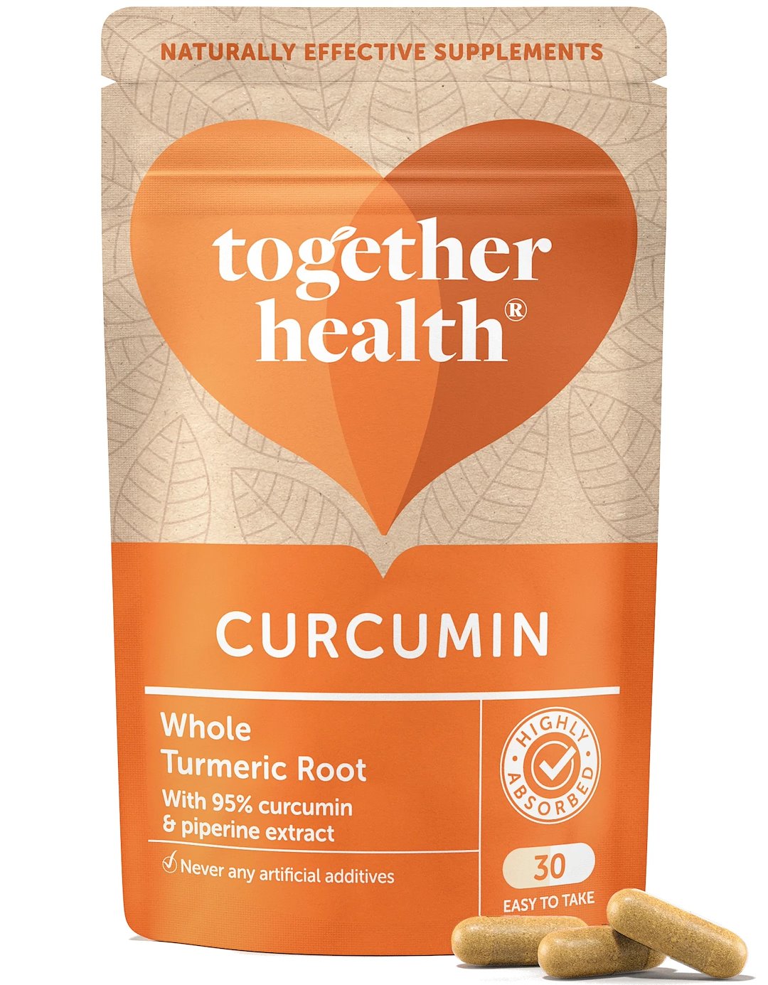 TOGETHER Curcumin - Kurkumina i Piperyna standaryzowany ekstrakt 95% (30 kaps.)