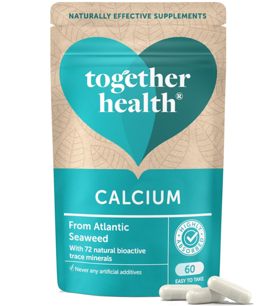 TOGETHER Calcium - from pure calcified seaweed - Wapń (60 kaps.)