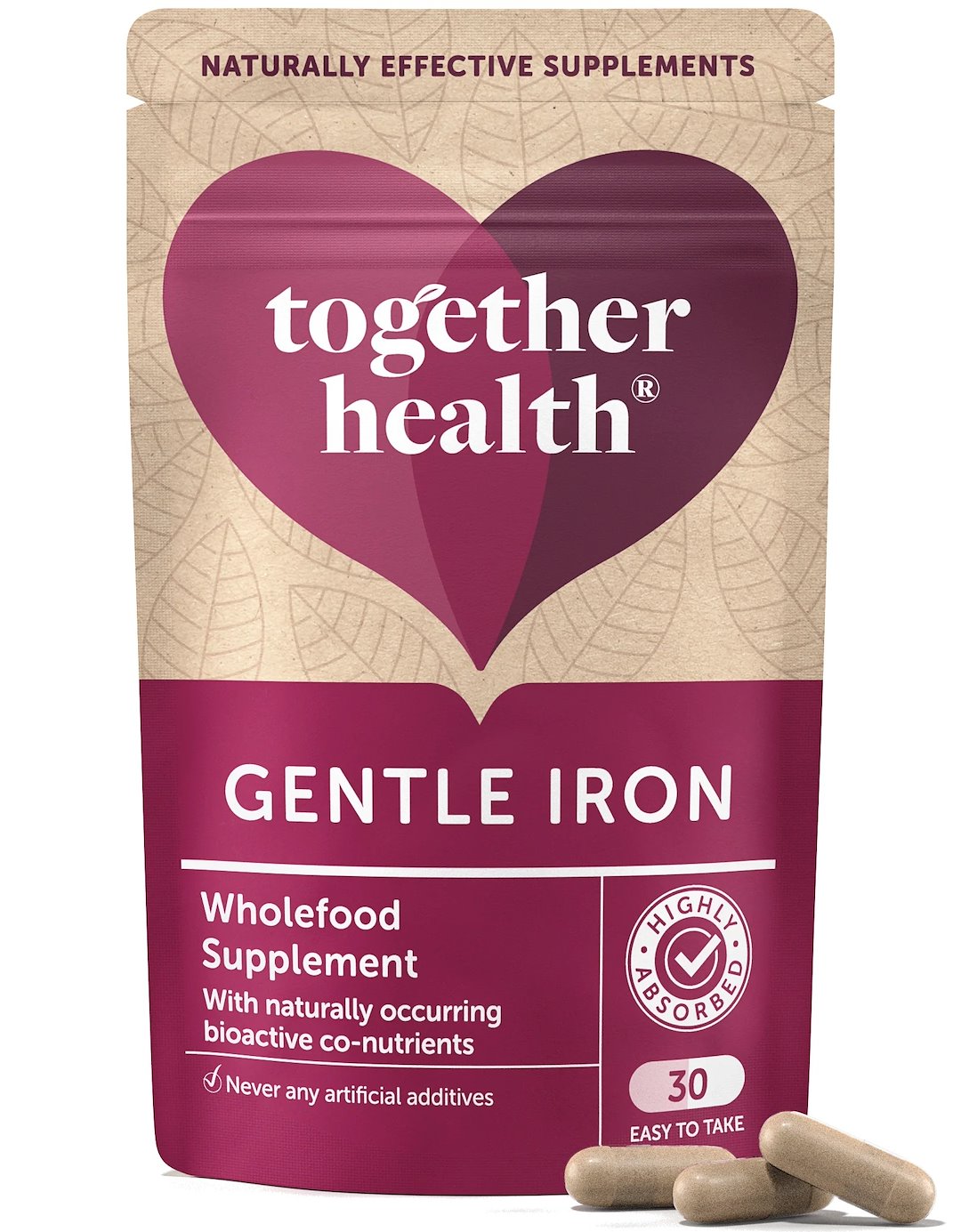 TOGETHER Gentle Iron with B Vitamins - Żelazo i witaminy B (30 kaps.)