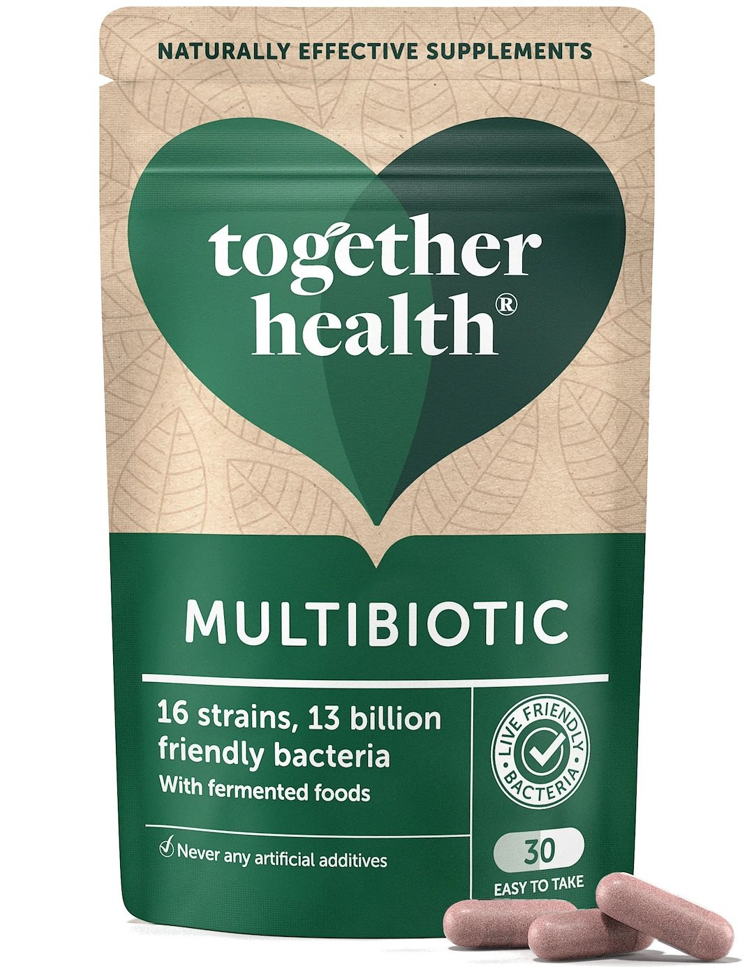 TOGETHER Multibiotic - Szczepy bakterii i Fermentowana żywność (30 kaps.)