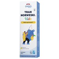 OSAVI Tran Norweski Kids 1000 mg Omega 3 - smak cytrynowy (50 ml)