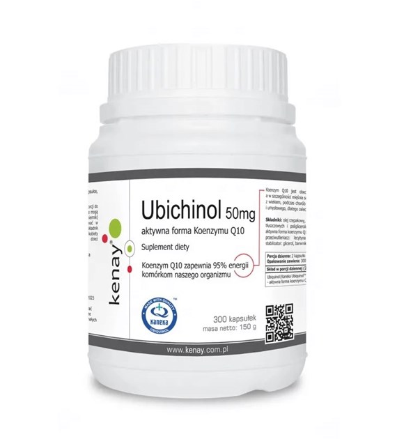 KENAY Ubiquinol Active Coenzyme Q10, 50 mg (300 caps)
