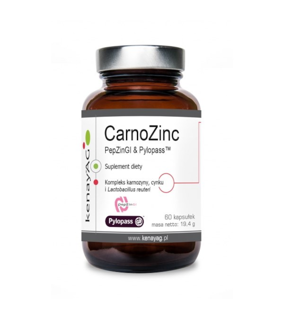 KENAY CarnoZinc - Karnozyna Cynk i Lactobacillus (60 kaps.)