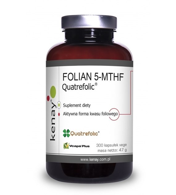KENAY FOLATE 5-MTHF active folic acid Quatrefolic (300 caps)