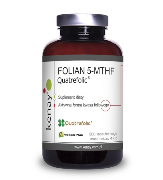 KENAY FOLATE 5-MTHF active folic acid Quatrefolic (300 caps)