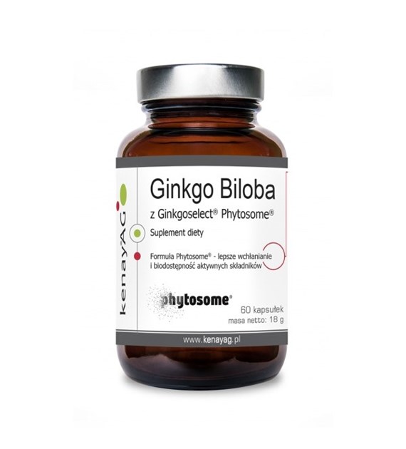 KENAY Ginkgo Biloba contains Ginkgoselect PLUS Phytosome (60 caps)