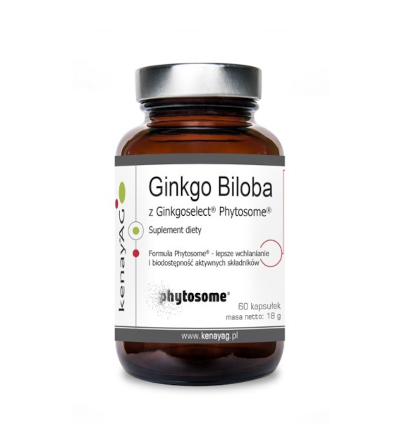 KENAY Ginkgo Biloba z Ginkgoselect Phytosome (60 kaps.)