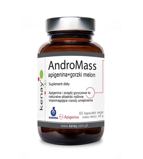 KENAY AndroMass extreme botanical SARM - Apigenina + Gorzki melon (60 kaps.)