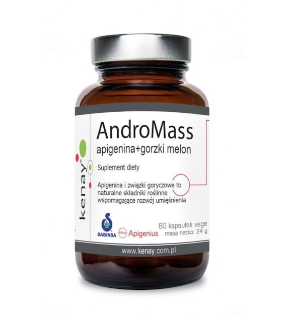 KENAY AndroMass extreme botanical SARM - Apigenina + Gorzki melon (60 kaps.)