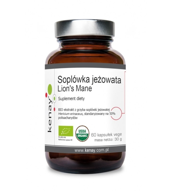KENAY EKO Soplówka Jeżowata - Lion's Mane (60 kaps.)