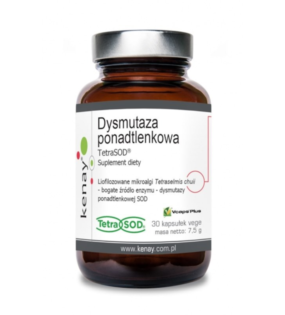 KENAY SOD 750 IU - Dysmutaza ponadtlenkowa TetraSOD (30 kaps.)
