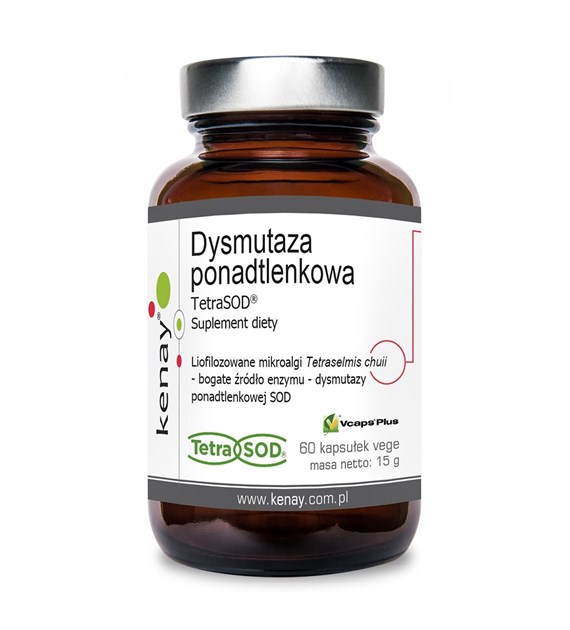 KENAY Superoxide dismutase TetraSOD, 750 IU (60 caps)