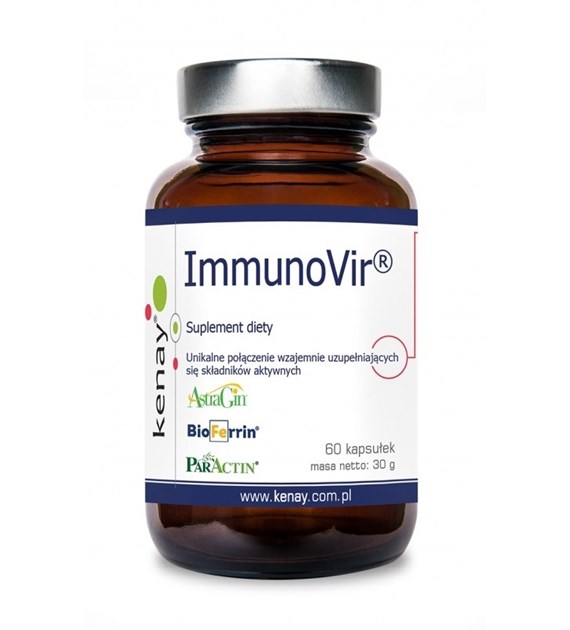 KENAY ImmunoVir - artemizyna andrographis glicyryzyna laktoferyna (60 kaps.)