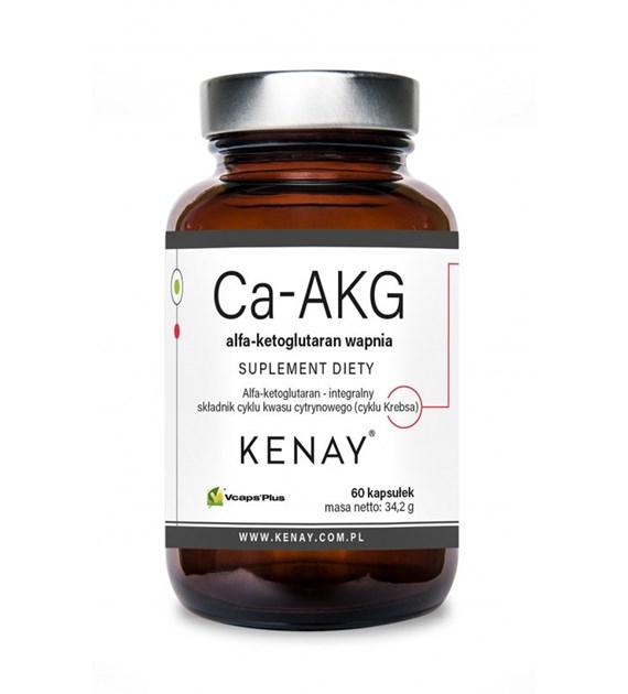 KENAY Ca-AKG calcium alpha-ketoglutarate (60 caps)