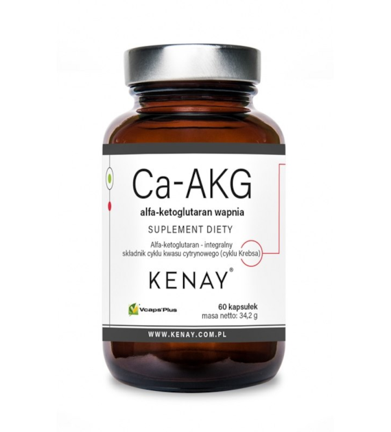 KENAY Ca-AKG calcium alpha-ketoglutarate (60 caps)