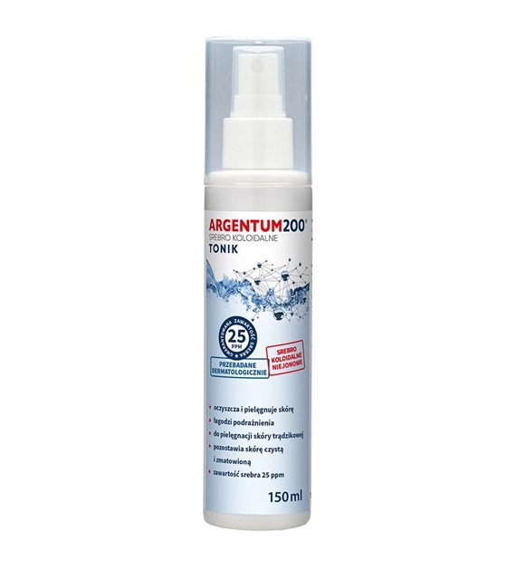 AURA HERBALS Colloidal Silver 25 ppm, Argentum 200, spray (150 ml / 5,07 fl. oz.)