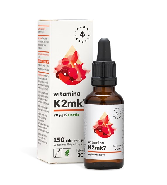 AURA HERBALS Vitamin K2, 90 mcg (30 ml / 1 fl. oz.)