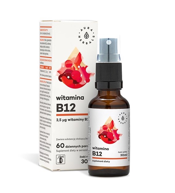 AURA HERBALS Vitamin B12 FORTE, spray (30 ml / 1 fl. oz.)