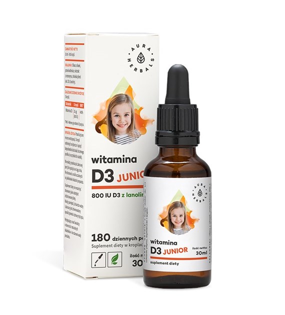 AURA HERBALS Vitamin D3 800 IU Junior (30 ml / 1 fl. oz.)