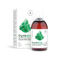 AURA HERBALS Cynkdrop - Cynk z Witaminami B6 i B12 w płynie (500 ml)