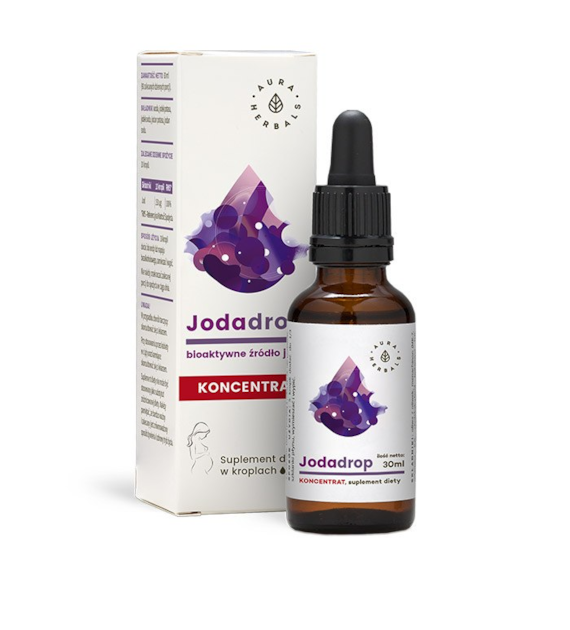 AURA HERBALS Jodadrop - bioaktywne źródło jodu - koncentrat, krople (30 ml)