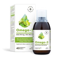 AURA HERBALS Omega-3 (370 DHA i 700 EPA) w płynie (200 ml)