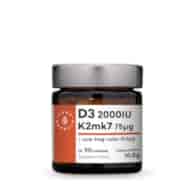 AURA HERBALS Witamina D3 (2000 IU) + K2mk7 + Cynk + Selen (90 tabl.)