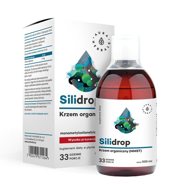 AURA HERBALS Silidrop, organic silicon MMST (500 ml / 16,9 fl. oz.)