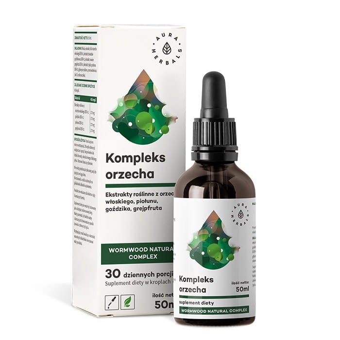 AURA HERBALS Kompleks orzecha + Piołun - Wormwood Natural Complex (50 ml)