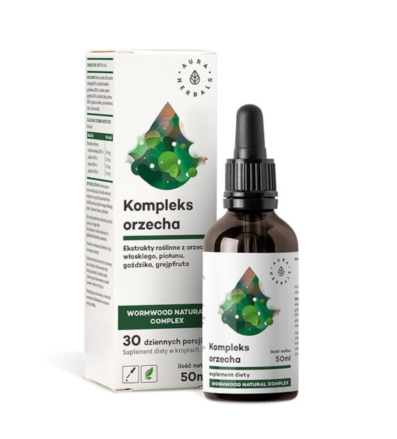 AURA HERBALS Kompleks orzecha + Piołun - Wormwood Natural Complex (50 ml)
