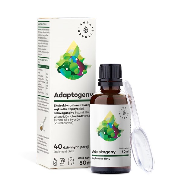AURA HERBALS Adaptogens, 100% Natural Plant Extracts (50 ml / 1,69 fl. oz.)