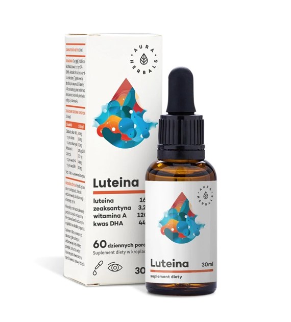 AURA HERBALS Luteina + Witamina A + DHA + Zeaksantyna (30 ml)