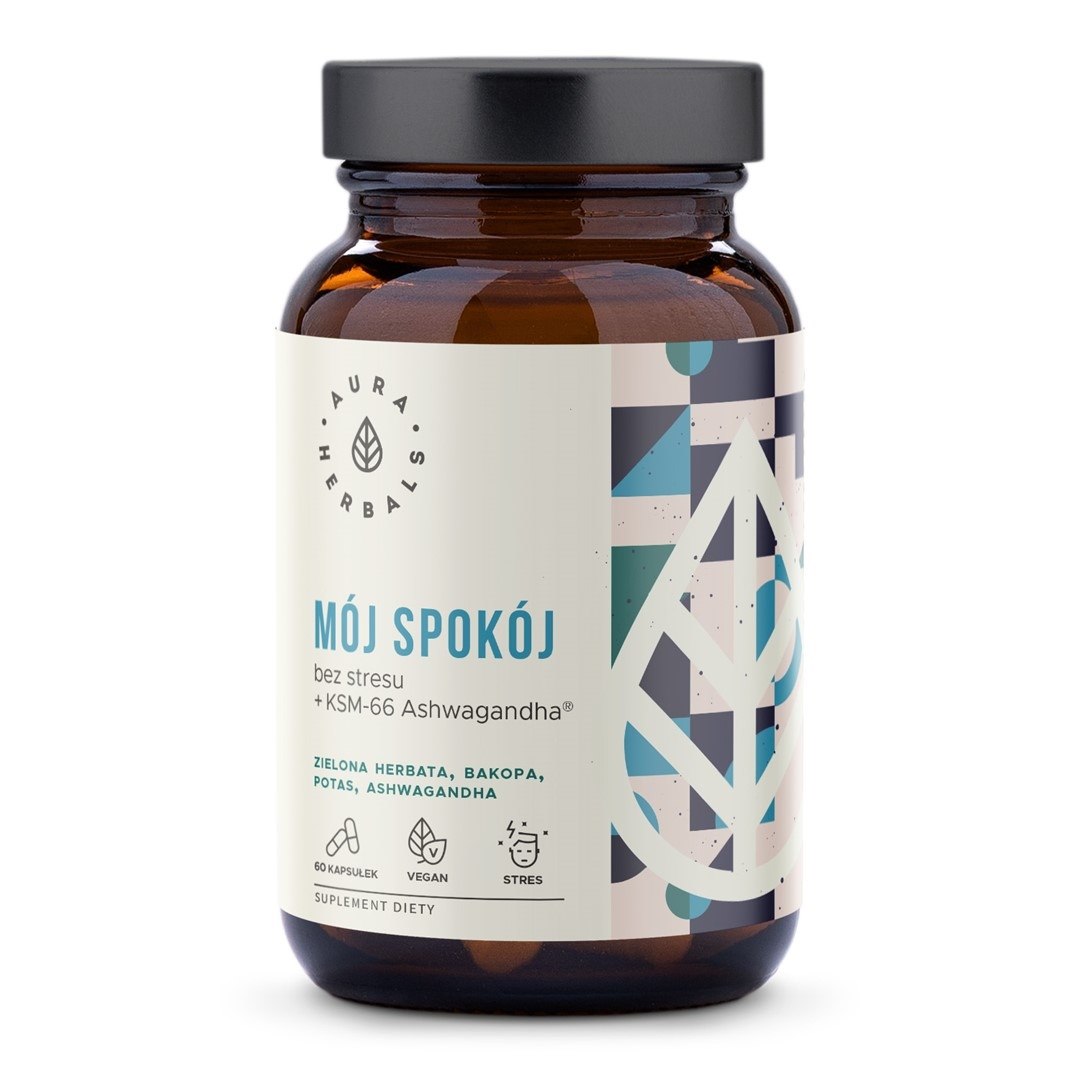 AURA HERBALS Mój spokój bez stresu z Ashwagandhą (60 kaps.)