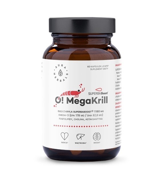 AURA HERBALS O! MegaKrill 1180 mg (60 caps.)