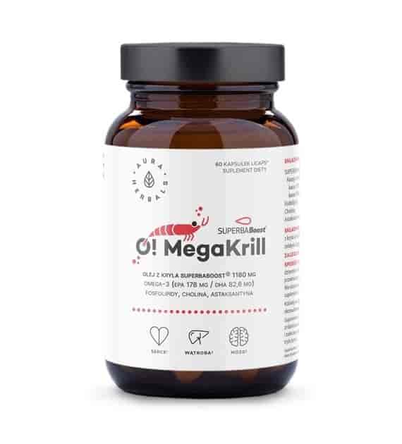 AURA HERBALS O! MegaKrill - olej z kryla 1180 mg (60 kaps.)