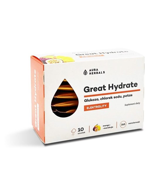 AURA HERBALS Great Hydrate, mango-maracuja, sachets (10 pcs.)