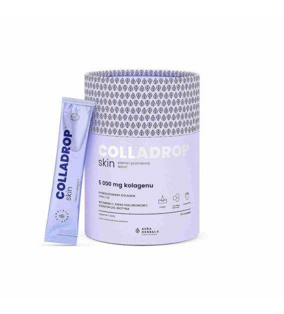 AURA HERBALS Colladrop® Skin, kolagen 5000 mg, saszetki (30 szt.)
