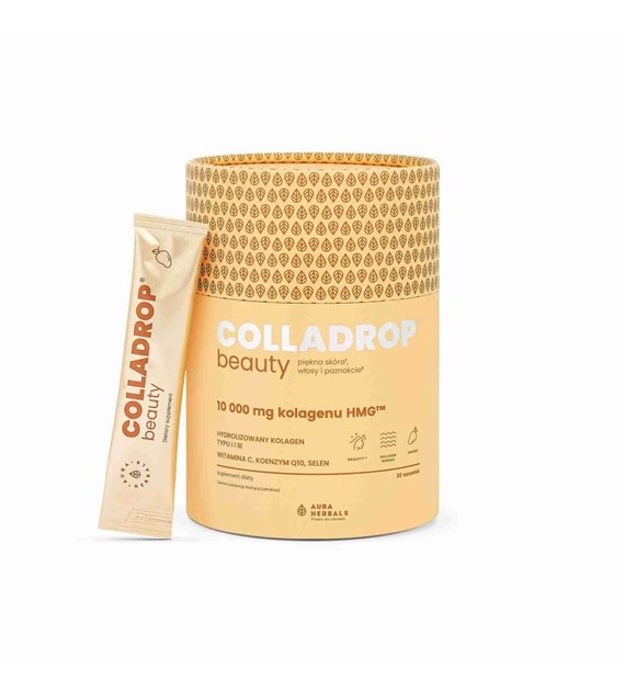 AURA HERBALS Colladrop® Beauty, HMG™ collagen 10000 mg, mango, sachets (30 pcs)