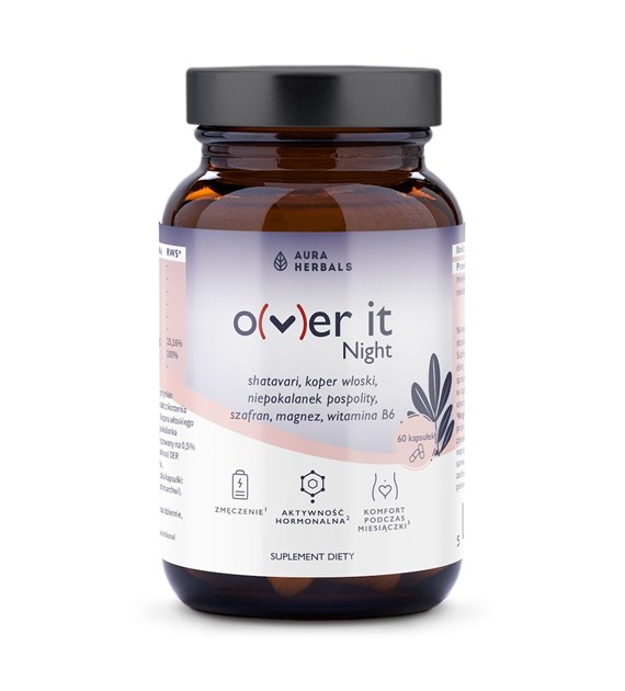 AURA HERBALS Over It Night, comfort during menstruation (60 caps)
