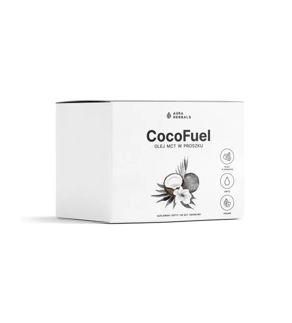 AURA HERBALS CocoFuel - Olej MCT proszek w saszetkach (30 szt.)